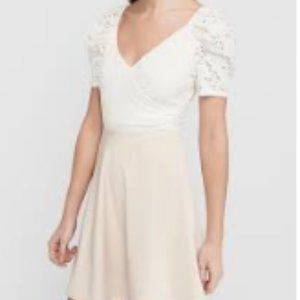 Express High Waisted Satin Mini Slip Skirt